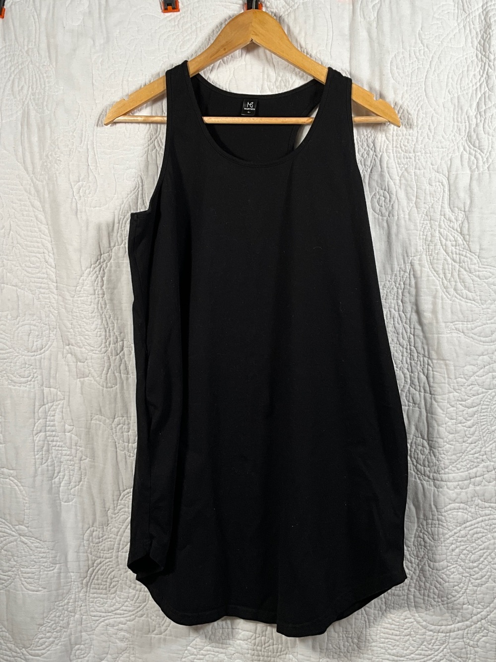 Women's Black Sleeveless Tank Dress